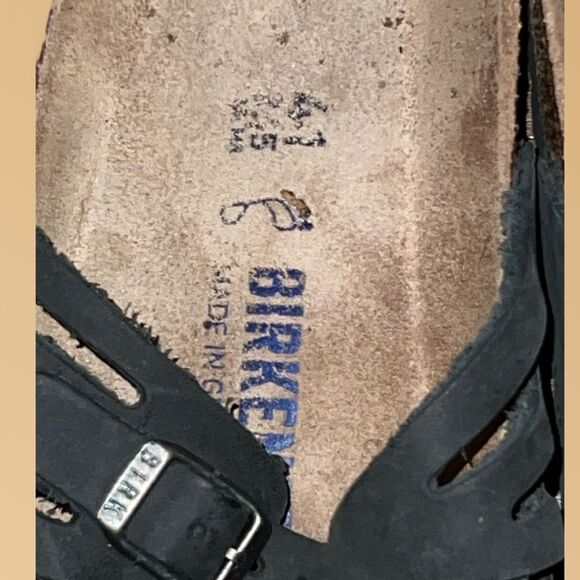 Women's Birkenstock Granada Soft Footbed Black Sandal Size 41 US 10.5 11 Regular - Picture 3 of 6